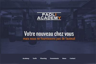 Paoli Academy - Coaching sportif - Wordpress