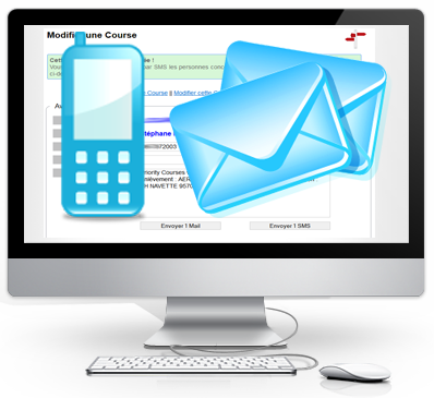 Envois d'alertes email et SMS aux clients et aux livreurs